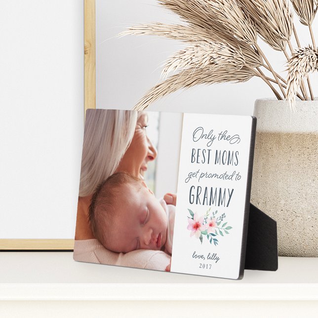Only the Best Moms Get Promoted to Grammy Photo Plaque (Creator Uploaded)