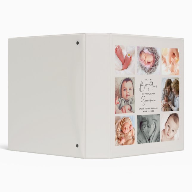 Only the Best Moms Get Promoted to Grandma 8 Photo Binder (Background)