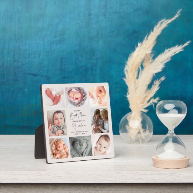 Only the Best Moms Get Promoted to Grandma 8 Photo Plaque (Insitu)