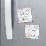 Only the Best Moms Get Promoted to Nonna Magnet<br><div class="desc">Only the best moms get promoted to Nonna! Our pretty floral magnet features the quote in handwritten style typography surrounded by blush pink watercolor flowers. A sweet gift for new grandmothers,  Mother's Day,  Italian grandmothers or grandmas to be.</div>