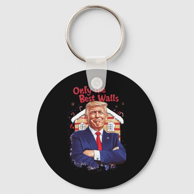 Only The Best Walls  Keychain (Front)