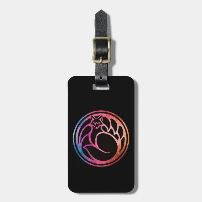Only the fox god knows! luggage tag (Front Vertical)