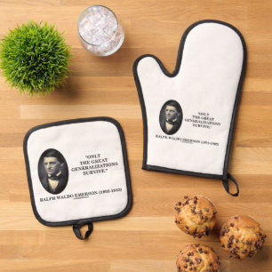 Only The Great Generalizations Survive Emerson Oven Mitt & Pot Holder Set
