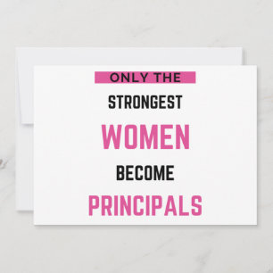Only The Strongest Women Become Principals Holiday Card