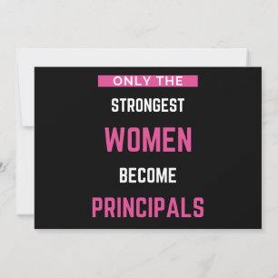 Only The Strongest Women Become Principals Holiday Card