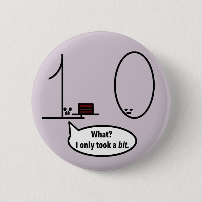 Only took a bit 2 inch round button (Front)