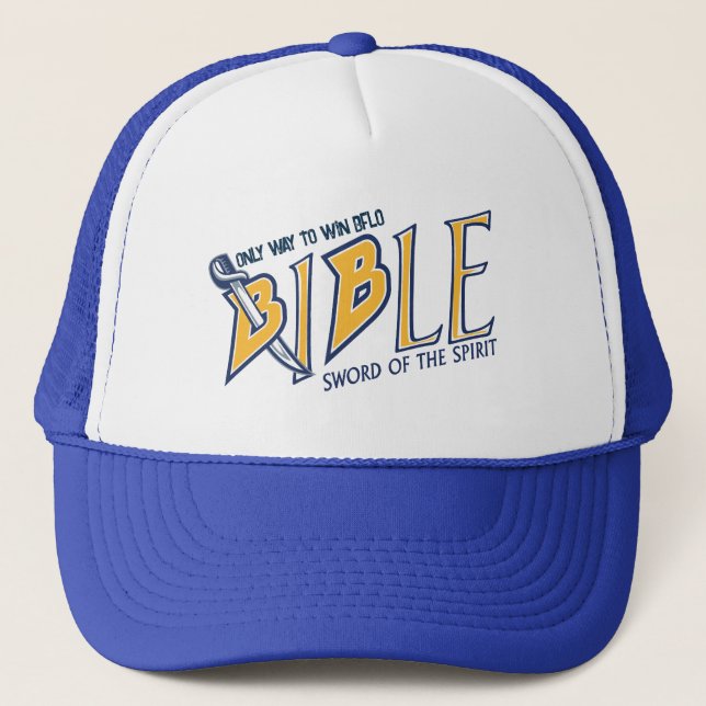 ONLY WAY TO WIN BFLO - SWORD OF THE SPIRIT TRUCKER HAT (Front)