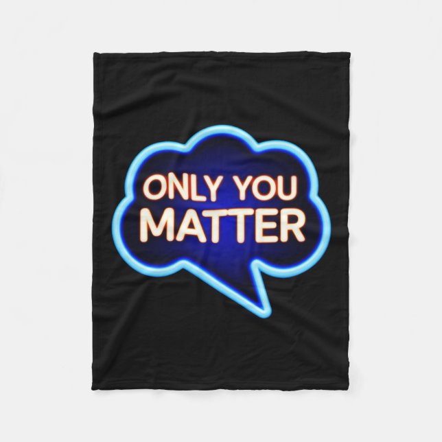 Only You 5 Sticker  Fleece Blanket (Front)