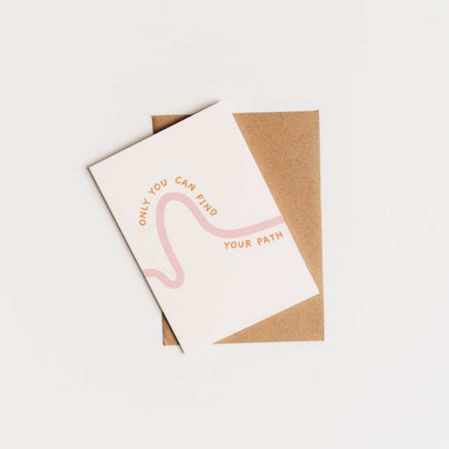 Only you can find your path inspiring quote postcard (Creator Uploaded)