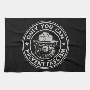Only You Can Prevent Fascism Vintage Resist Kitchen Towel