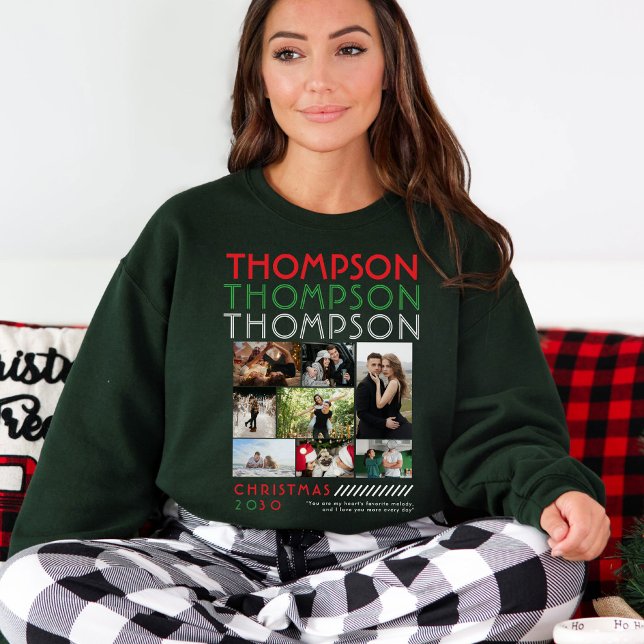 Only You Photo Collage Couples Christmas Picture T-Shirt (Creator Uploaded)
