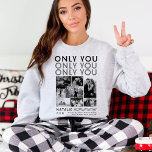 Only You Photo Collage Picture Shirt For Boyfriend<br><div class="desc">Surprise your special someone with the Only You Photo Collage Picture Shirt For Boyfriend, a heartfelt and personalized gift perfect for celebrating your love. This custom photo shirt allows you to print a unique photo collage featuring cherished memories, making it an unforgettable Christmas or birthday gift for your boyfriend. The...</div>