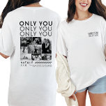 Only You Photo Collage Picture Shirt For Boyfriend<br><div class="desc">Show your boyfriend how much he means to you with the Only You Photo Collage Picture Shirt. This custom shirt lets you design a personalized photo collage, showcasing your favourite memories together. With the back print design, your photos are beautifully displayed, turning this shirt into a one-of-a-kind keepsake. It's a...</div>
