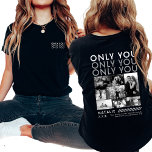 Only You Photo Collage Picture Shirt For Boyfriend<br><div class="desc">Show your boyfriend how much he means to you with the Only You Photo Collage Picture Shirt. This custom shirt lets you design a personalized photo collage, showcasing your favourite memories together. With the back print design, your photos are beautifully displayed, turning this shirt into a one-of-a-kind keepsake. It's a...</div>