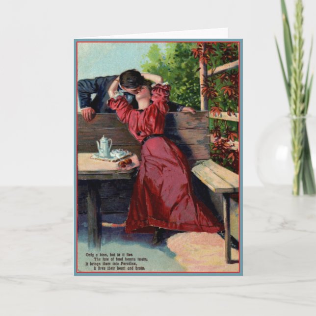 Only Your Kiss - Vintage Valentine Card (Front)
