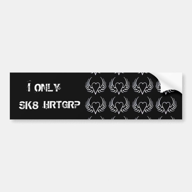 ONLYSK8HRTGRP BUMPER STICKER (Front)