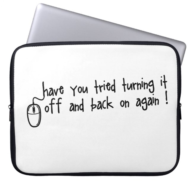 ONOFF BY EKLEKTIX LAPTOP SLEEVE (Front)