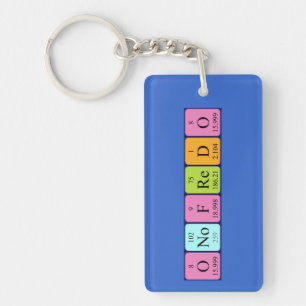Onofredo periodic table name keyring