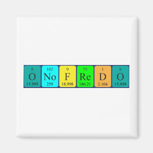 Onofredo periodic table name magnet