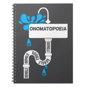Onomatopoeia creative writing or poetry notebook