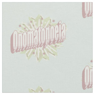 Onomatopoeia Explosion English Language Fabric