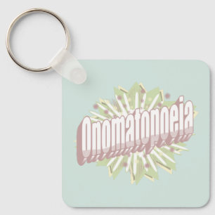 Onomatopoeia Explosion English Language  Keychain