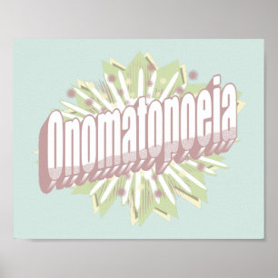 Onomatopoeia Explosion English Language  Poster