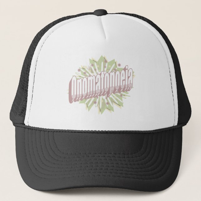 Onomatopoeia Explosion English Language  Trucker Hat (Front)