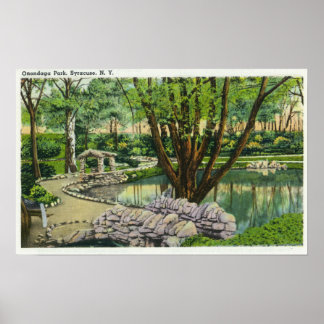 Onondaga Park Scene Poster