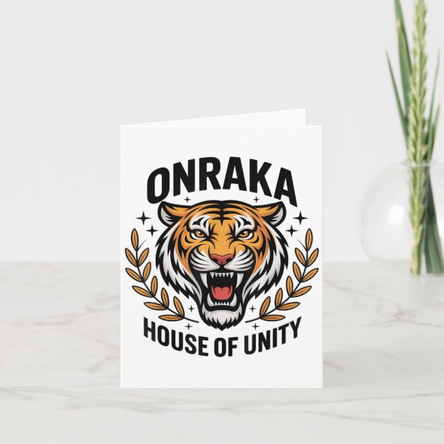 Onraka House House Of Unity School Srit  Card (Front)