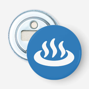 Onsen ♨ Hot Spring 温泉 Japanese Sign Bottle Opener