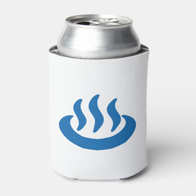 Onsen ♨ Hot Spring 温泉 Japanese Sign Can Cooler (Can Front)