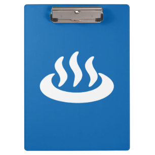Onsen ♨ Hot Spring 温泉 Japanese Sign Clipboard