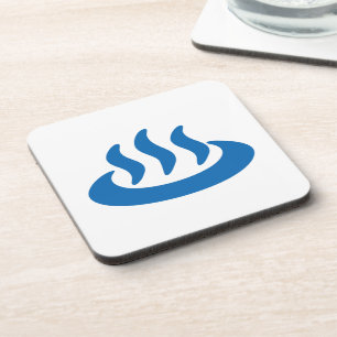 Onsen ♨ Hot Spring 温泉 Japanese Sign Coaster