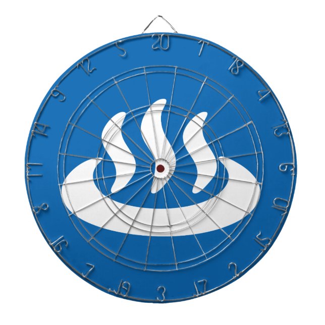 Onsen ♨ Hot Spring 温泉 Japanese Sign Dartboard (Front)