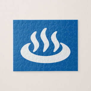 Onsen ♨ Hot Spring 温泉 Japanese Sign Jigsaw Puzzle