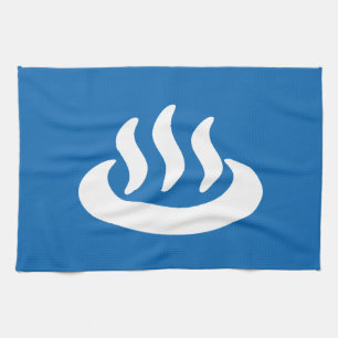 Onsen ♨ Hot Spring 温泉 Japanese Sign Kitchen Towel