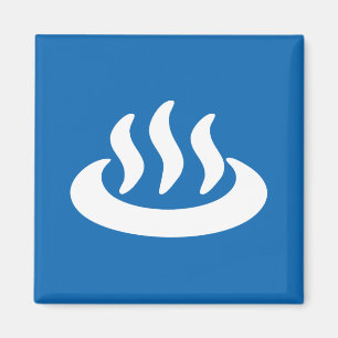 Onsen ♨ Hot Spring 温泉 Japanese Sign Magnet