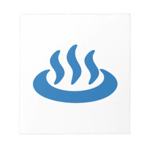 Onsen ♨ Hot Spring 温泉 Japanese Sign Notepad