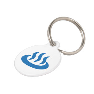 Onsen ♨ Hot Spring 温泉 Japanese Sign Pet Tag