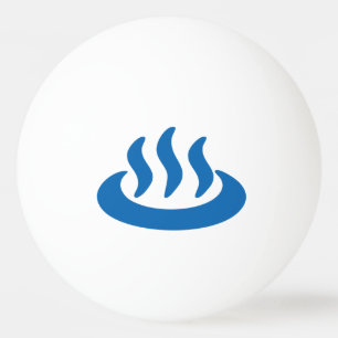 Onsen ♨ Hot Spring 温泉 Japanese Sign Ping Pong Ball