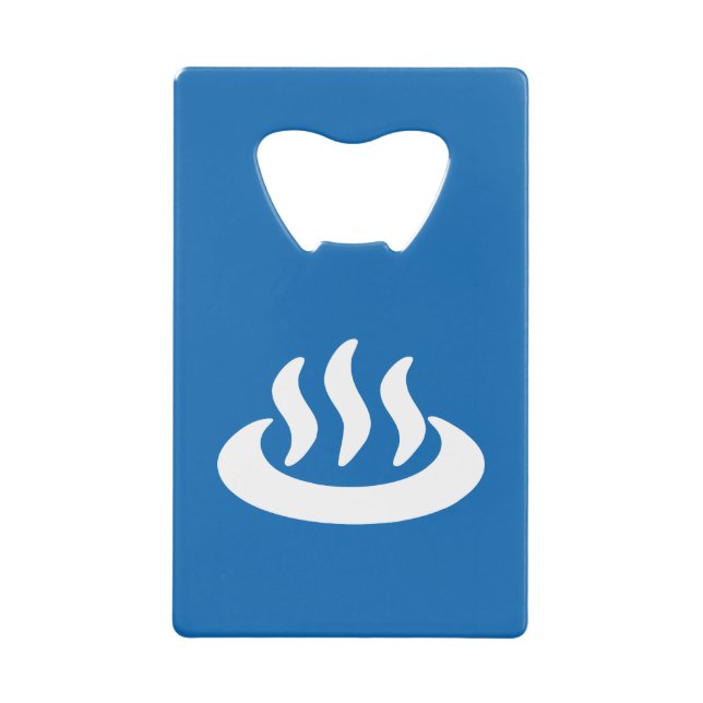 Onsen ♨ Hot Spring 温泉 Japanese Sign Wallet Bottle Opener (Front)
