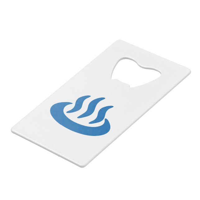 Onsen ♨ Hot Spring 温泉 Japanese Sign Wallet Bottle Opener (Front Angled)