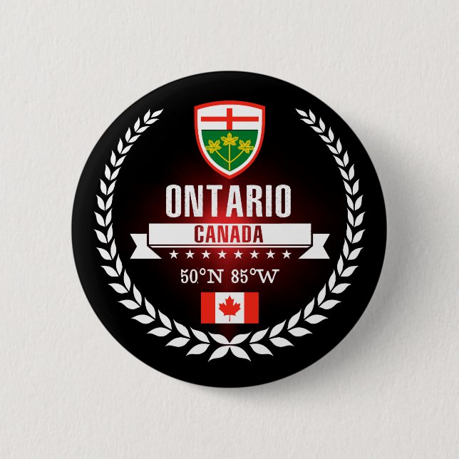 Ontario 2 Inch Round Button (Front)