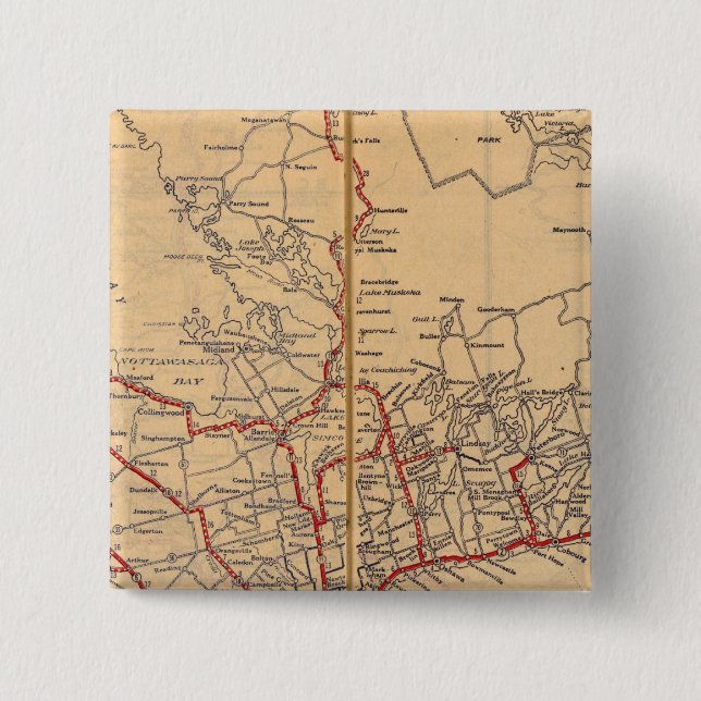 Ontario 3 2 inch square button (Front)