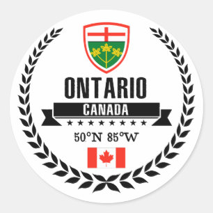 Ontario Classic Round Sticker