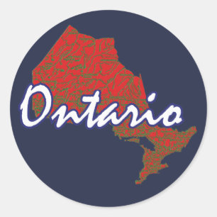 Ontario Classic Round Sticker