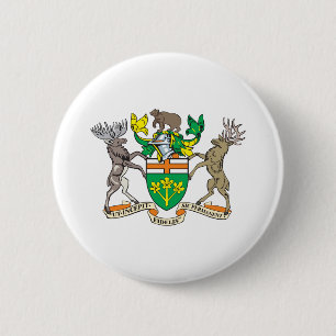 Ontario Coat Of Arms 2 Inch Round Button