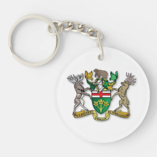 Ontario coat of arms keychain