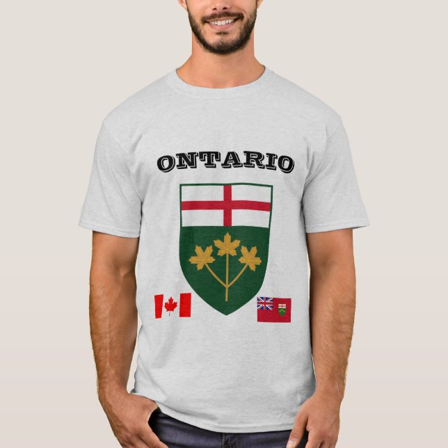 Ontario* Coat of Arms T Shirt (Front)